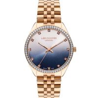 Lee Cooper Women's Analog Display Watch & Metal Strap, Rose Gold - LC07831.490