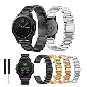 Watch Band for Fenix 5 / Fenix 5 Plus / Forerunner 935 Garmin Butterfly Buckle Stainless Steel Wrist Strap miniinthebox