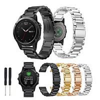 Watch Band for Fenix 5 / Fenix 5 Plus / Forerunner 935 Garmin Butterfly Buckle Stainless Steel Wrist Strap miniinthebox - thumbnail
