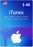 $40 USA Apple iTunes Gift Card (Instant E-mail Delivery)