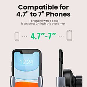 UGREEN Phone Holder Stand Mount Car Car Holder Gravity Type Silicone Aluminum Alloy Phone Accessory iPhone 12 11 Pro Xs Xs Max Xr X 8 Samsung Glaxy S21 S20 Note20  Lightinthebox