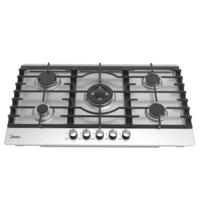 Midea Gas Hob 90 cm 5 Burners Stainless Steel, Hob With Safety, 90SQ005