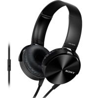 Sony MDRXB450AP Extra Bass Smartphone Headset (Black) | Wired Headphones with Powerful Bass| In-Line Remote|Swivel Design