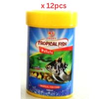Aquav Tropical Fish Pellet - 100ML (Pack of 12)