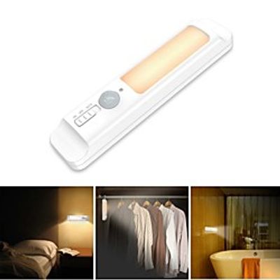Wireless Smart PIR Motion Warm Light Sensor LED Cabinet Night Light Battery Powered for Bedroom Stair Lightinthebox