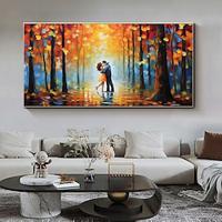 Thick Texture Street Landscape Oil Painting On Canvas Handmade Abstract Modern Wall Art For Living Room Home Decoration Pictures (No Frame) Lightinthebox