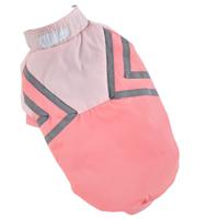 Hong Pet Reflective Strip Paneled Coat - Pink