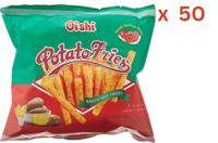 Oishi Potato Fries Ketchup - 50 Gm Pack Of 50 (UAE Delivery Only)