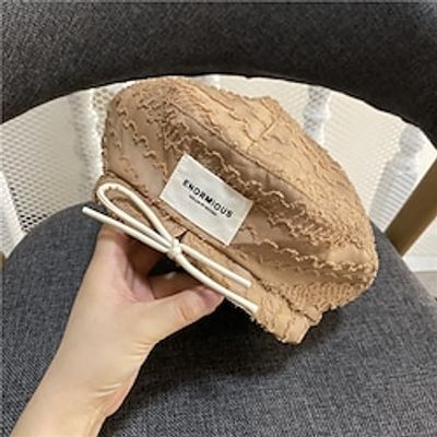 Hats Cotton Casual Holiday Artistic With Ruching Headpiece Headwear Lightinthebox