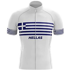 21Grams Men's Short Sleeve Cycling Jersey Summer Spandex White Bike Top Mountain Bike MTB Road Bike Cycling Quick Dry Moisture Wicking Sports Clothing Apparel  Stretchy  Athleisure Lightinthebox