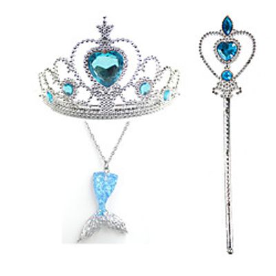 Princess Holiday Jewelry Girls' Movie Cosplay Cosplay Costume Party Purple Red Blue Necklace Tiaras Wand Christmas Children's Day New Year Plastics miniinthebox