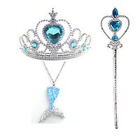 Princess Holiday Jewelry Girls' Movie Cosplay Cosplay Costume Party Purple Red Blue Necklace Tiaras Wand Christmas Children's Day New Year Plastics miniinthebox - thumbnail