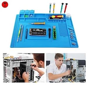 1Pc Soldering Mat, Computer Phone Repair Tools Kit,  Working Repair Pad, Maintenance Platform Soldering Station For Smartphone, IPad, PC, Camera, Laptop, Glasses, Watch,Mini Pocket Tool Set miniinthebox