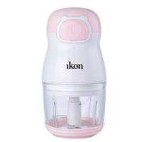 Ikon Rechargeable Glass Chopper With Stainless Steel Blades, 300 ml, IK-CRC74 - Pink