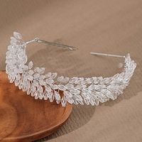 Headbands Headpiece Rhinestone Alloy Wedding Cocktail Elegant Luxury With Crystals Splicing Headpiece Headwear Lightinthebox - thumbnail
