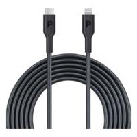 Powerology Type-C To Lightning Cable PD 20W 2m - Black - thumbnail