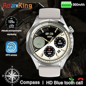 696 DSGT4PRO Smart Watch 1.6 inch Smartwatch Fitness Running Watch Bluetooth Temperature Monitoring Pedometer Call Reminder Compatible with Android iOS Men Hands-Free Calls Message Reminder Camera Lightinthebox