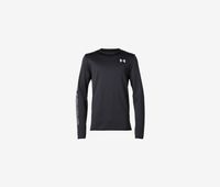 Boys Fleece Coldgear Crewneck Pullover  Black - thumbnail