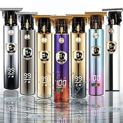 Men's Hair Clippers Zero Gap T-Blade Clippers Cordless Rechargeable Hair Clippers Electric Beard Trimmer Shaver Men's Hair cutting set 1PC Lightinthebox