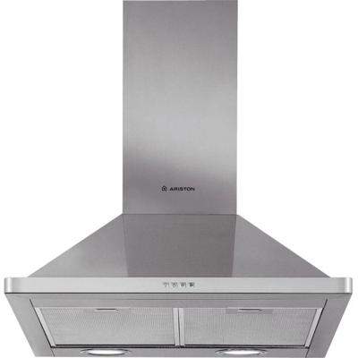 Ariston Built-In Chimney Hood, 60 cm, Stainless Steel - AHPN64FLMX1