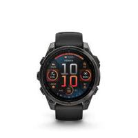 Garmin Fenix 8 Smartwatch 47 mm AMOLED sapphire carbon gray DLC titanium with black/pebble gray silicone (0100290421)