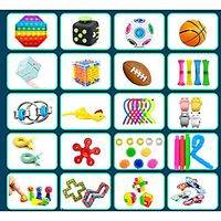 Squeeze Toy  Sensory Toy Jumbo Squishies Sensory Fidget Toy Stress Reliever 54 pcs Portable Stress and Anxiety Relief Durable Slow Rising For Kid's Adults' Boys and Girls Outdoor Lightinthebox - thumbnail