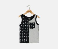 Boys Graphic Tank Top  Black/Grey - thumbnail