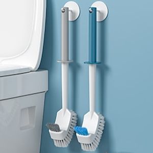 Toilet Brush With No Dead Corners Household Cleaning Washing Toilet Wall Hanging Plastic Long Handle Brush Toilet Brush Set Lightinthebox