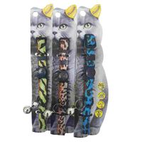 Swooosh The Only Leopard Colorful Safe Cat Collar Multicolor - 1Pc