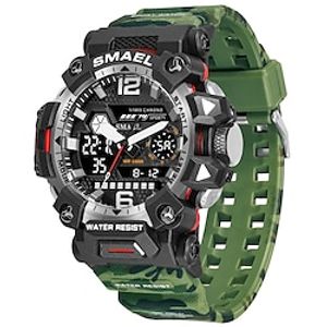 SMAEL Men Watches Original Digital Watch Outdoor Sport Wristwatches 50M Waterproof Wristwatch Time Alarm Clock 8072 Sport Watch Military Army miniinthebox