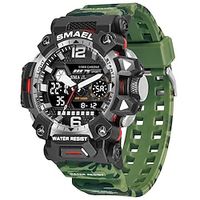 SMAEL Men Watches Original Digital Watch Outdoor Sport Wristwatches 50M Waterproof Wristwatch Time Alarm Clock 8072 Sport Watch Military Army miniinthebox - thumbnail
