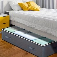 Simple Dustproof Zipper Organizer, Lightweight Underbed Storage Bag, Versatile Container Lightinthebox - thumbnail
