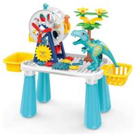 Little Story DIY Dinosaur Ferris Wheels Blocks Table 52 Pcs STEM Series - Multicolor LS_DFWBT_BU