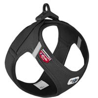 Curli Vest Harness With Curli Clasp Air Mesh For Dogs - Black-Medium