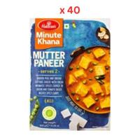 Haldirams Minute Khana Curry Lajwab Mutter Paneer - 300 Gm Pack Of 40 (UAE Delivery Only)