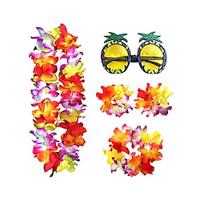 Party Hawaii Upgrade Big Flower wreath Set of Four Festival Party Pineapple Glasses Dressing Prop Combination Lightinthebox