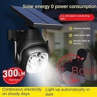 Outdoor LED Wall Lights Solar Simulation Monitoring Camera 30LEDs Courtyard Light Outdoor Waterproof Intelligent Human Body Sensing Wall Light Lightinthebox