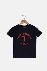 Toddler Boys Brand Logo Print Tee  Navy