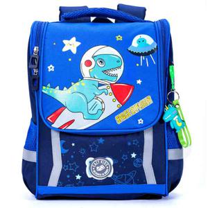 Eazy Kids School Bag Dino In Space - Blue