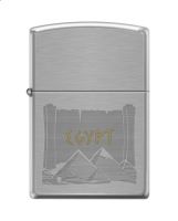 Zippo AE400427 200 Egypt Classic Brush Finish Chrome Windproof Lighter