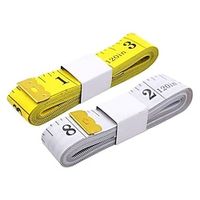 2Pcs Tape Measure Measuring Tape for Body 120-Inch Double Scale Sewing Flexible Ruler for Weight Loss Body Measurement Tailor Craft Vinyl Body Measurement Tape(White Yellow) miniinthebox - thumbnail