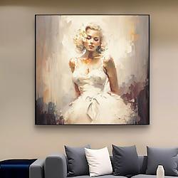 Handmade Marilyn Monroe Abstract Texture Knife Oil Painting on Canvas Wall Art Modern Home Decoration Contemporary Art (No Frame) Lightinthebox