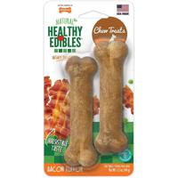 Nylabone Healthy Edible Bacon with Vitamins Twin Pack Bl Petite