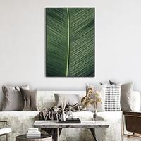 Handmade Oil Painting Canvas Wall Art Decoration Leaf of Banana Abstract for Home Decor Rolled Frameless Unstretched Painting Lightinthebox