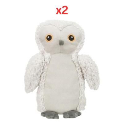 Trixie Be Eco Owl Emily Dog Toy - White 28cm (Pack Of 2)