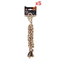 Fofos Braided Flossy Rope Dog Toy (Pack of 5)
