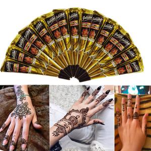 Black Natural Herbal Henna Cone Tattoo