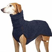 warm pet clothes winter dog coat soft shirt vest for small medium large dogs (l,navy blue) miniinthebox - thumbnail