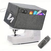 1pc Sewing Machine Cover, Protective Cover With Essentials Storage Pockets And Side Handle, Sewing Machine Cover Dust Cover Compatible With Most Standard Machines And Accessories. miniinthebox