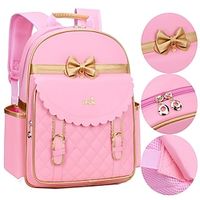 Children Princess Waterproof PU Backpack for Girls Elementary School Girl Bookbags Lightinthebox - thumbnail